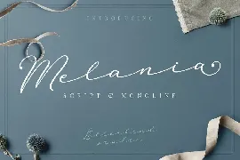 Melania Script font