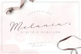 Melania Script font