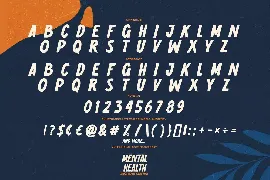 Mental Health - Rough Display Brush Font