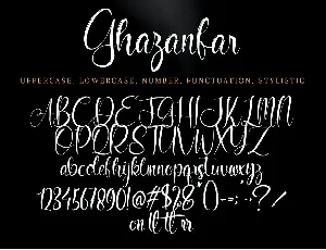 Ghafanzar font