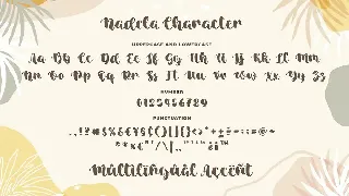 Nadela a Beauty Calligraphy Script Font