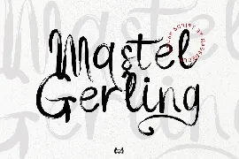 Mastel Gerling - Brush Script font