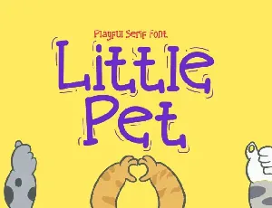 Little Pet cute font