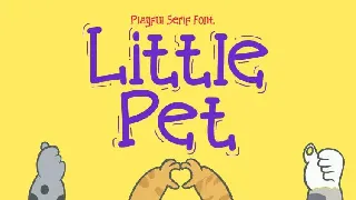 Little Pet cute font