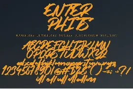 Enter Phits font