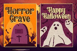 Halloween Sunday - a Playful Scary font