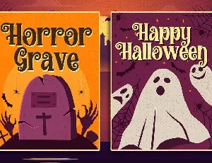 Halloween Sunday - a Playful Scary font