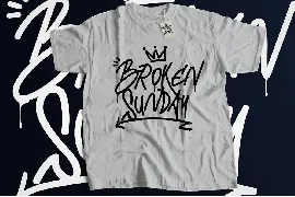 Broken Sunday - Stylish Graffiti Font