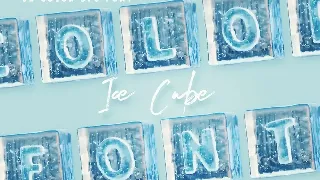 Ice Cube - 3D Color SVG Font