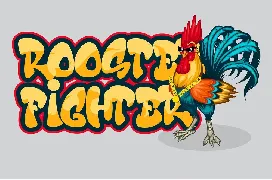 Crazy Rooster - Cute Graffiti Font