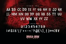 Devils Crew - All Caps Horror Font