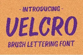 VELCRO - Brush Font