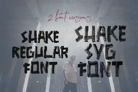 SHAKE Brush & SVG Font