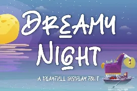 Dreamy Night - Playful Font