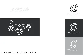 HOOKLINE Monogram rounded logo font