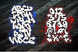 Blue Monsta - Cute Graffiti font