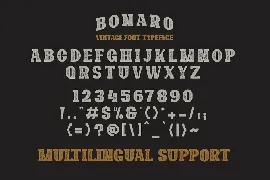 10 Font - Bonaro Font Family