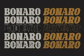 10 Font - Bonaro Font Family