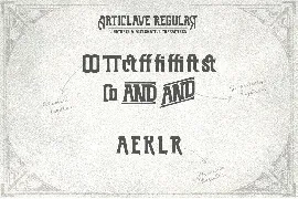 Articlave font