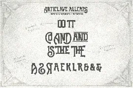 Articlave font