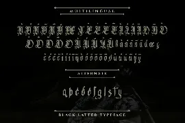 Glory Angel - Blackletter Type Font