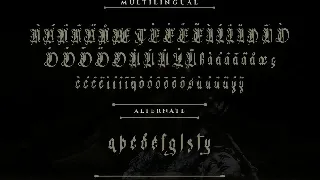 Glory Angel - Blackletter Type Font