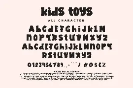 Kids Toys font