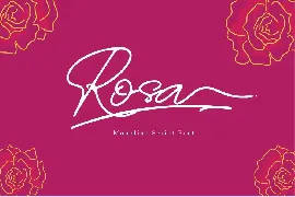 Rosa Signature typeface font