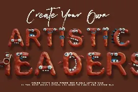 Plasticine Monsters - Color SVG Font