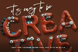 Plasticine Monsters - Color SVG Font