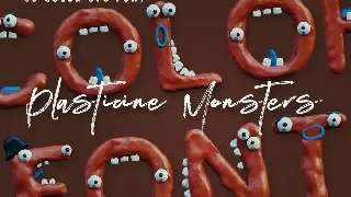 Plasticine Monsters - Color SVG Font