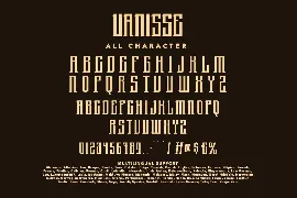 Vanisse Blackletter Typeface Font