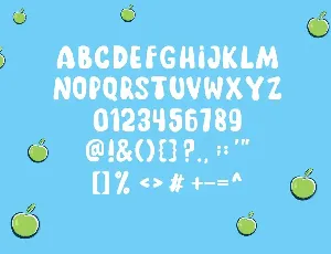 Apple Blue Font