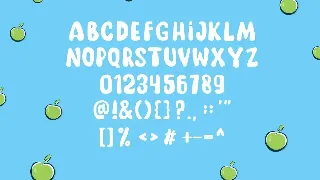 Apple Blue Font