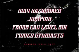 Burgher Esport Font