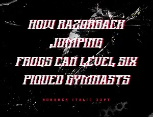 Burgher Esport Font