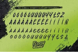 Flossy - Rough Brush Font