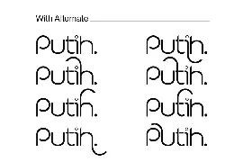 Putih Sans Serif Font