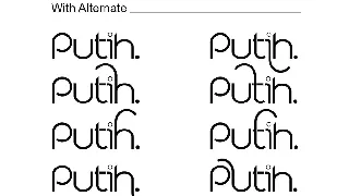 Putih Sans Serif Font