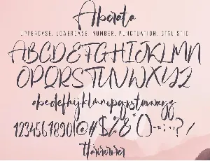 Aberata font