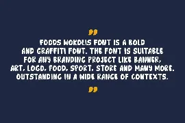 Foods Wokolis font