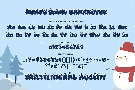 Heavy Snow a Playful Winter Font