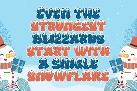 Heavy Snow a Playful Winter Font