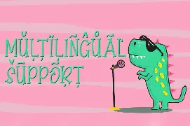 Singing Dino font