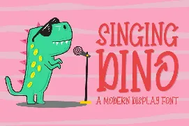 Singing Dino font