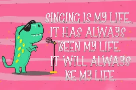 Singing Dino font