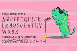 Singing Dino font