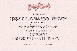 Brightside - Handwritten Brush Font