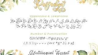 Raffadyn - Wedding Font