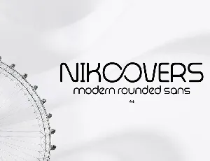 Nikoovers - Rounded Font